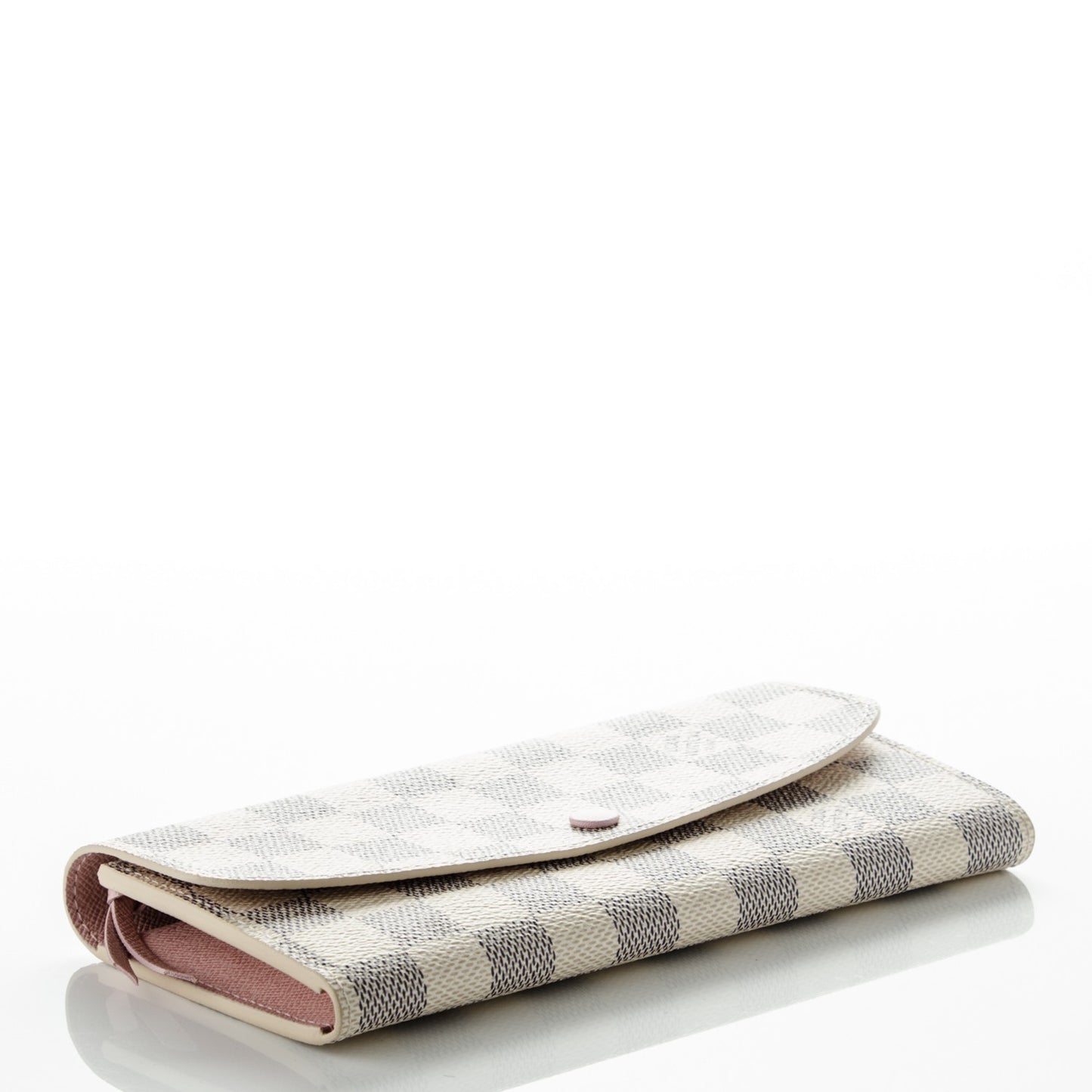 Damier Azur Emilie Wallet Rose Ballerine