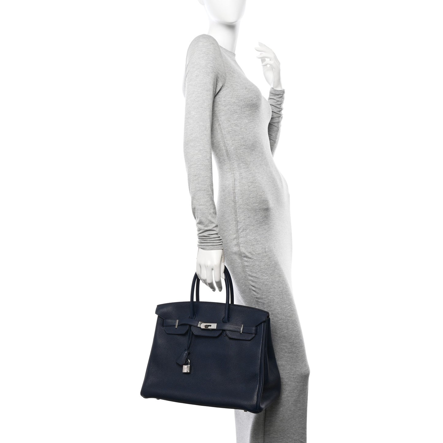 Togo Verso Birkin 35 Bleu Nuit Rose Pourpre