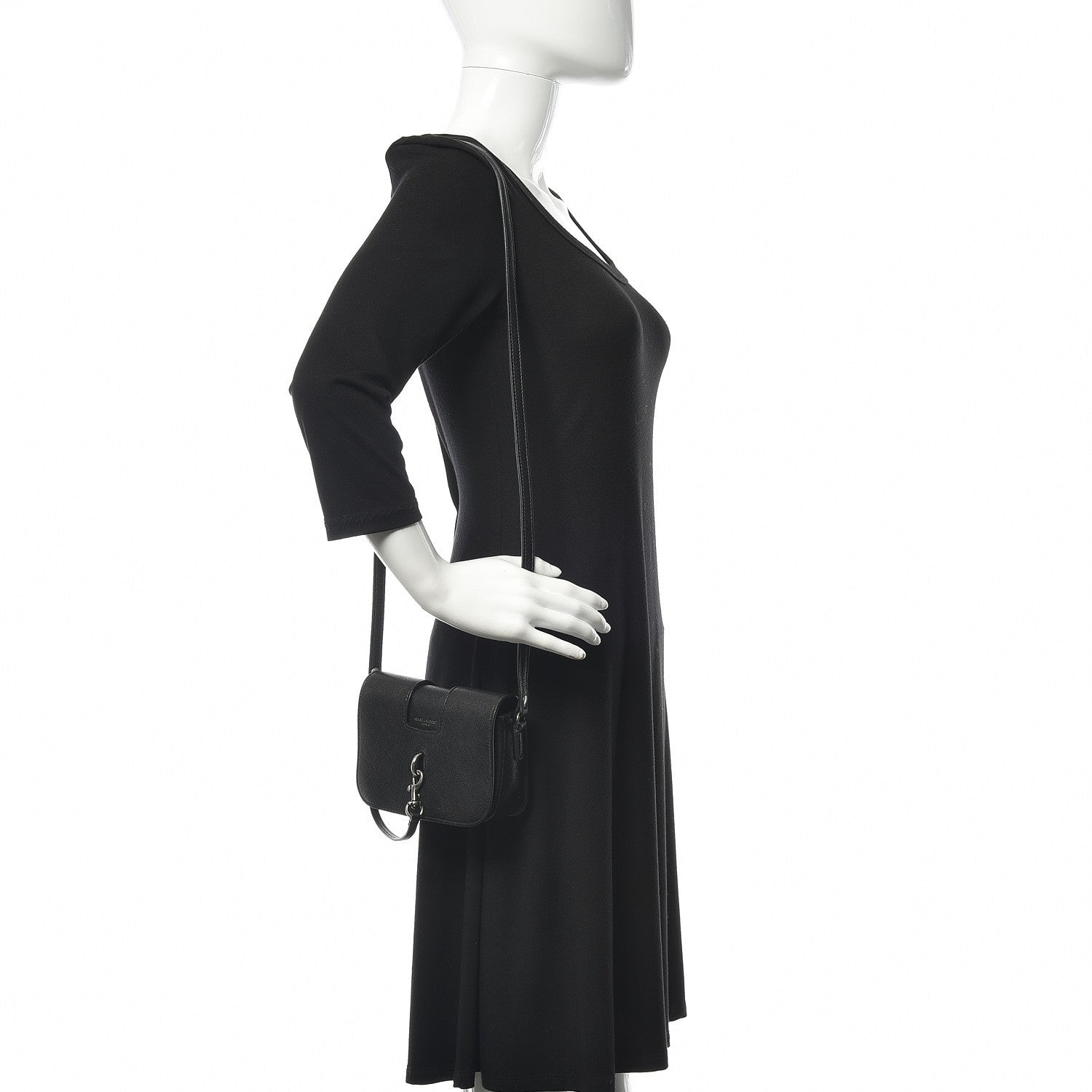 Saint Laurent Lambskin Toy Charlotte Messenger Bag Black 2 of 12