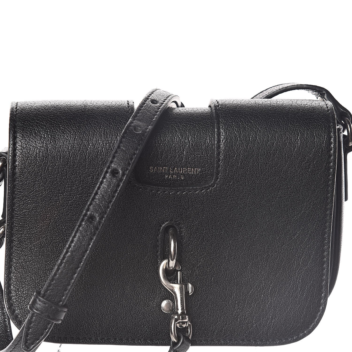 Saint Laurent Lambskin Toy Charlotte Messenger Bag Black 8 of 10
