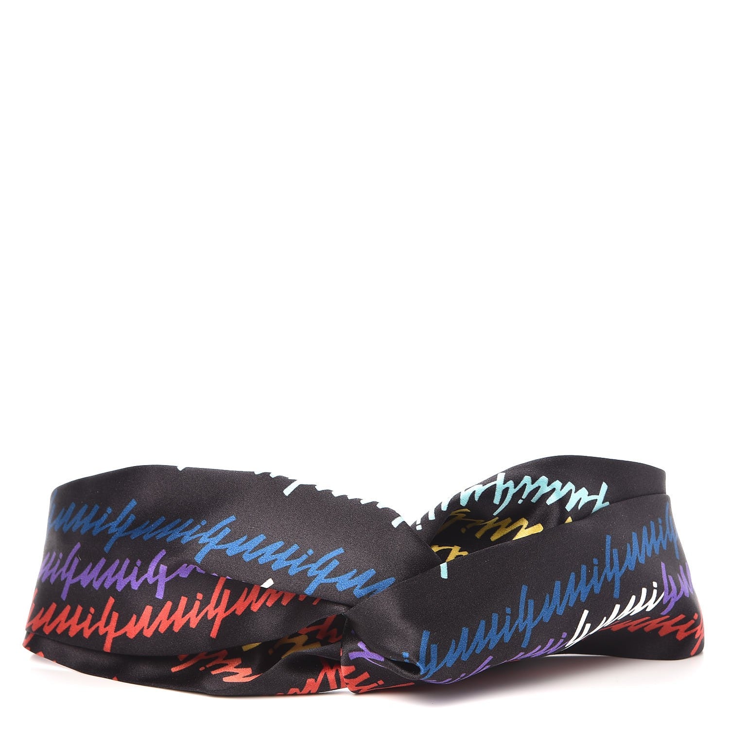 Gucci Silk Duchess Headband Black Multi 1 of 6