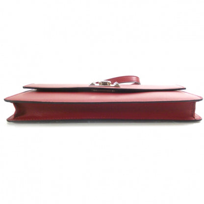 Valentino Garavani Vitello Rockstud Flip Lock Wristlet Pouch Scarlet Red 6 of 13