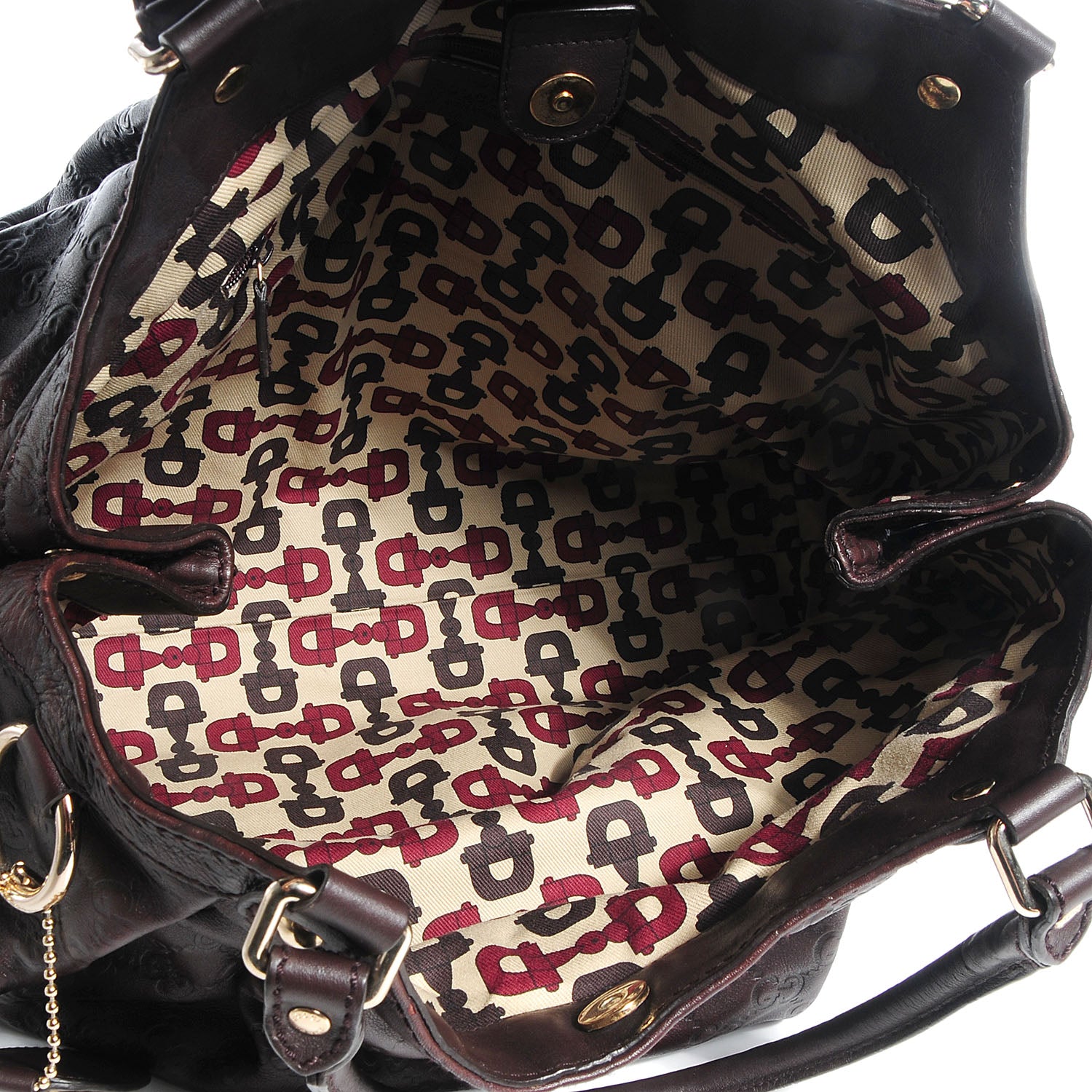 Gucci Guccissima Signature Large Sukey Tote Chocolate 5 of 7