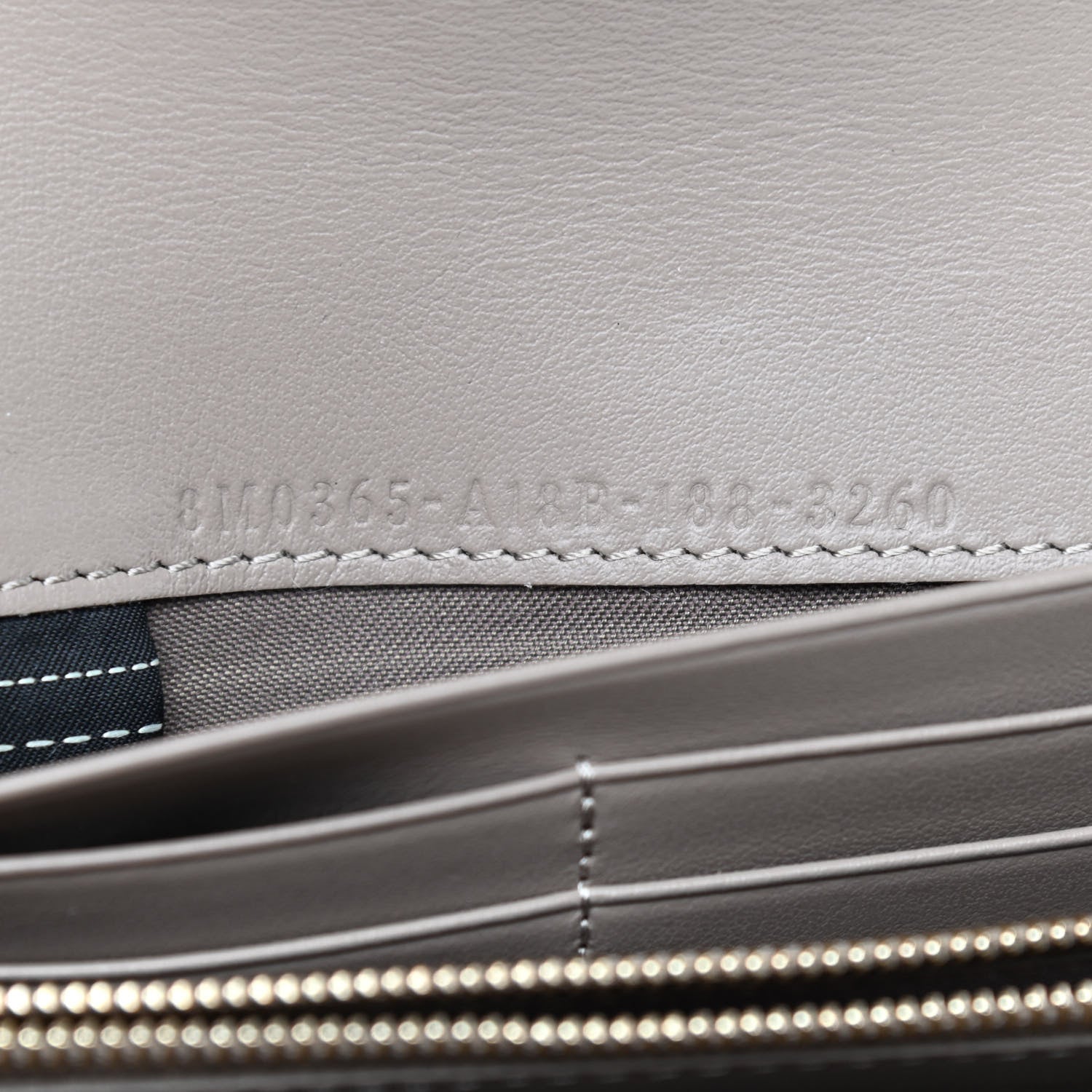 Fendi Vitello Cruise F is Fendi Continental Envelope Wallet on Chain Tortora 8 of 9