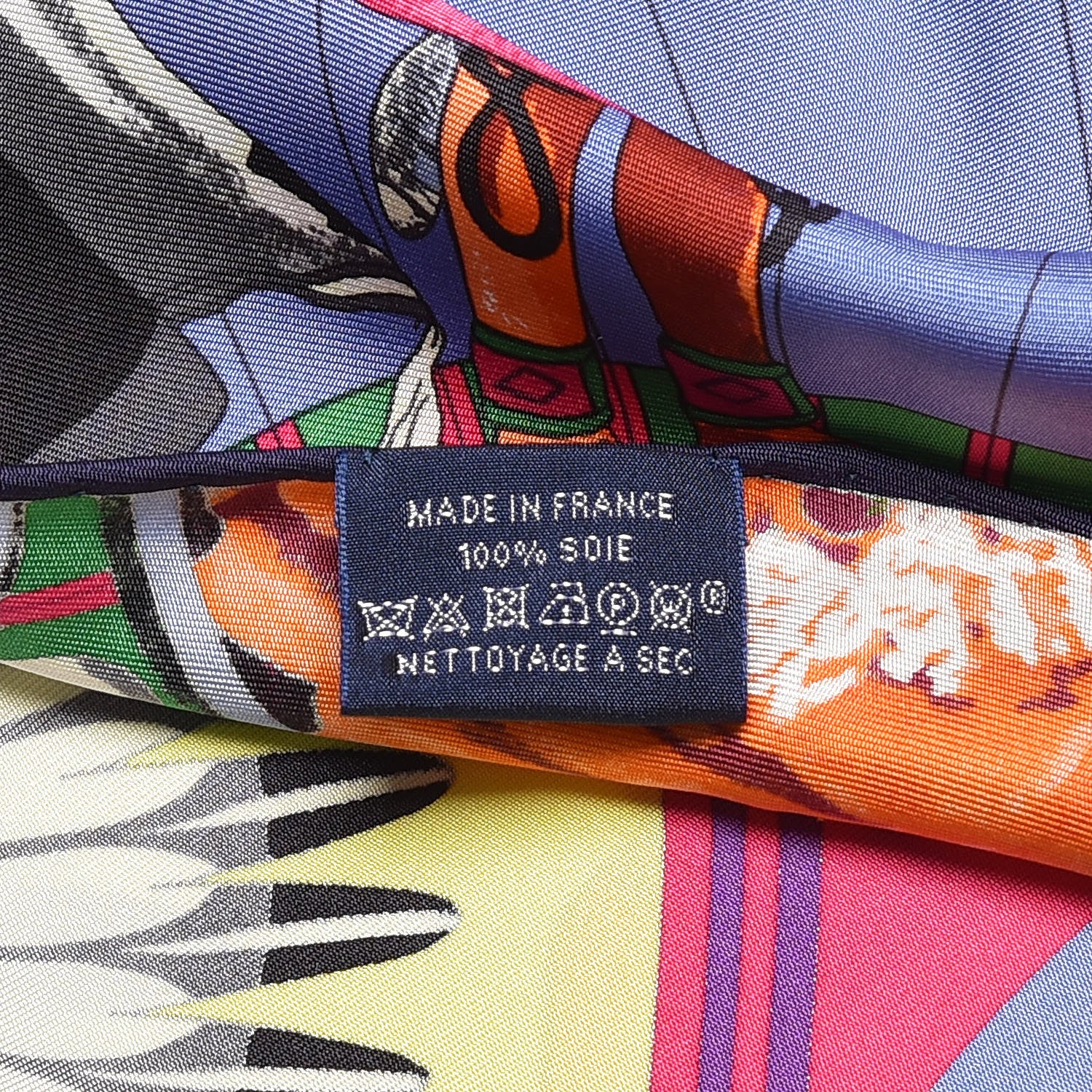 Hermes Silk Kachinas Giant Triangle Scarf Jaune Vif Fuchsia 5 of 5
