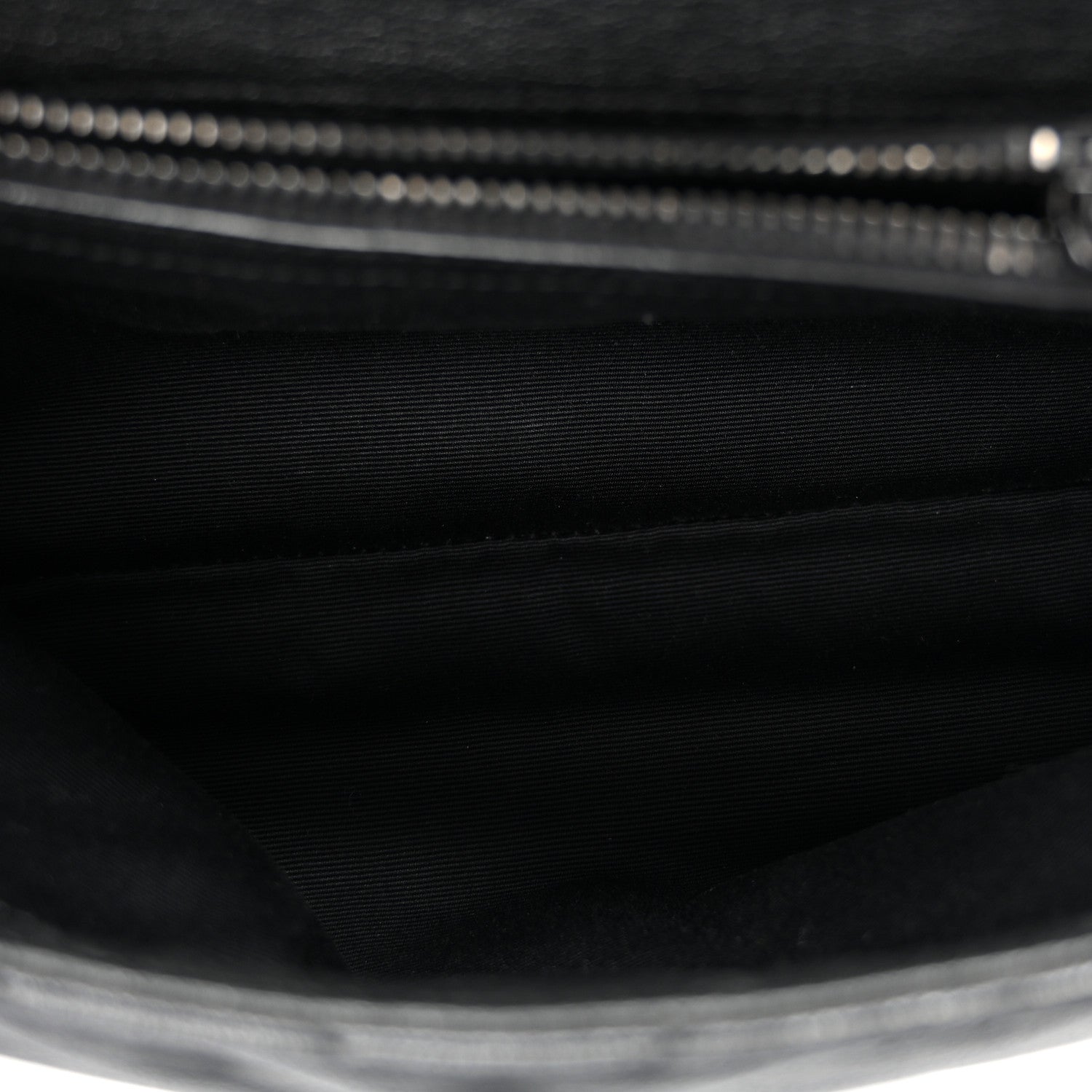 Saint Laurent Sheepskin Matelasse Chevron Monogram Monochrome Medium College Bag Black 5 of 9
