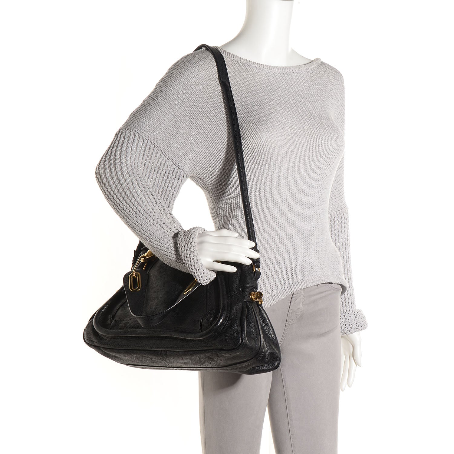 Chloe Calfskin Medium Paraty Black 2 of 9