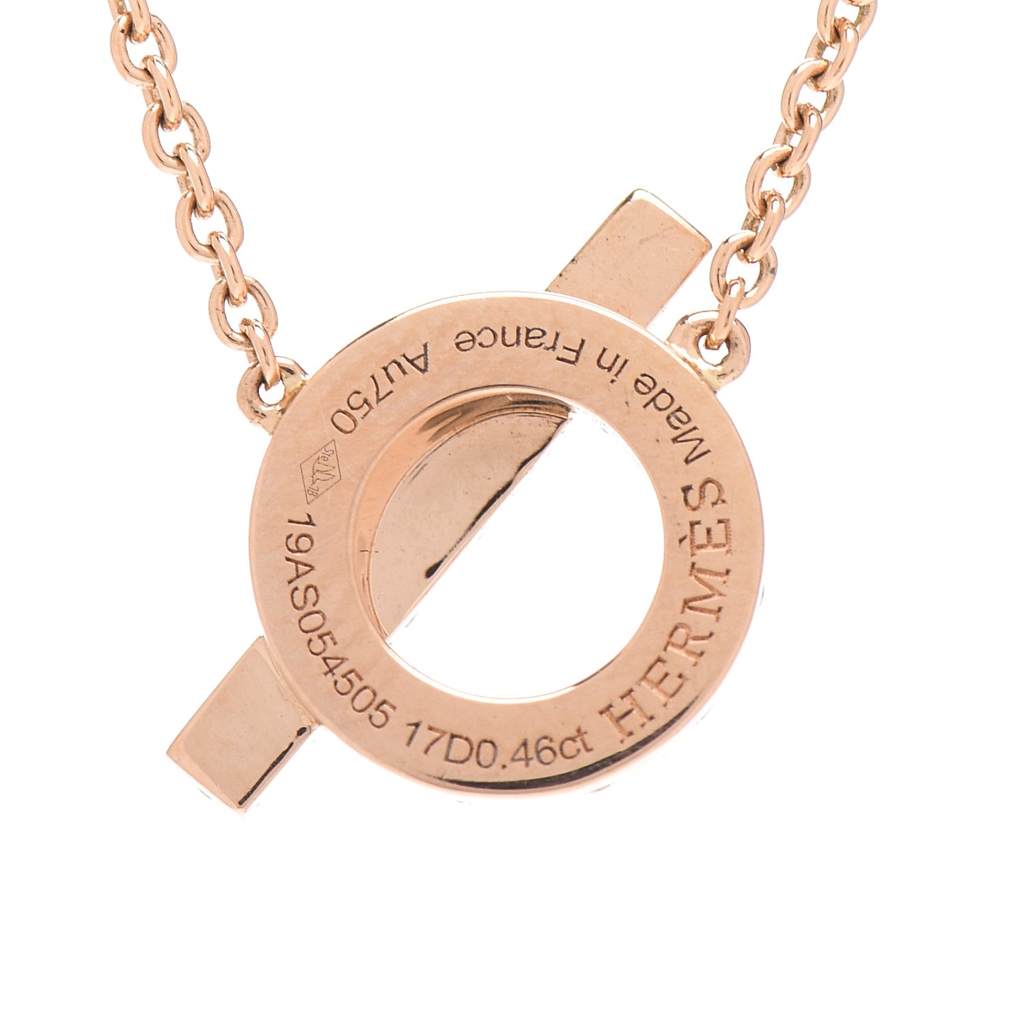 18K Rose Gold Diamond Finesse Pendant Necklace