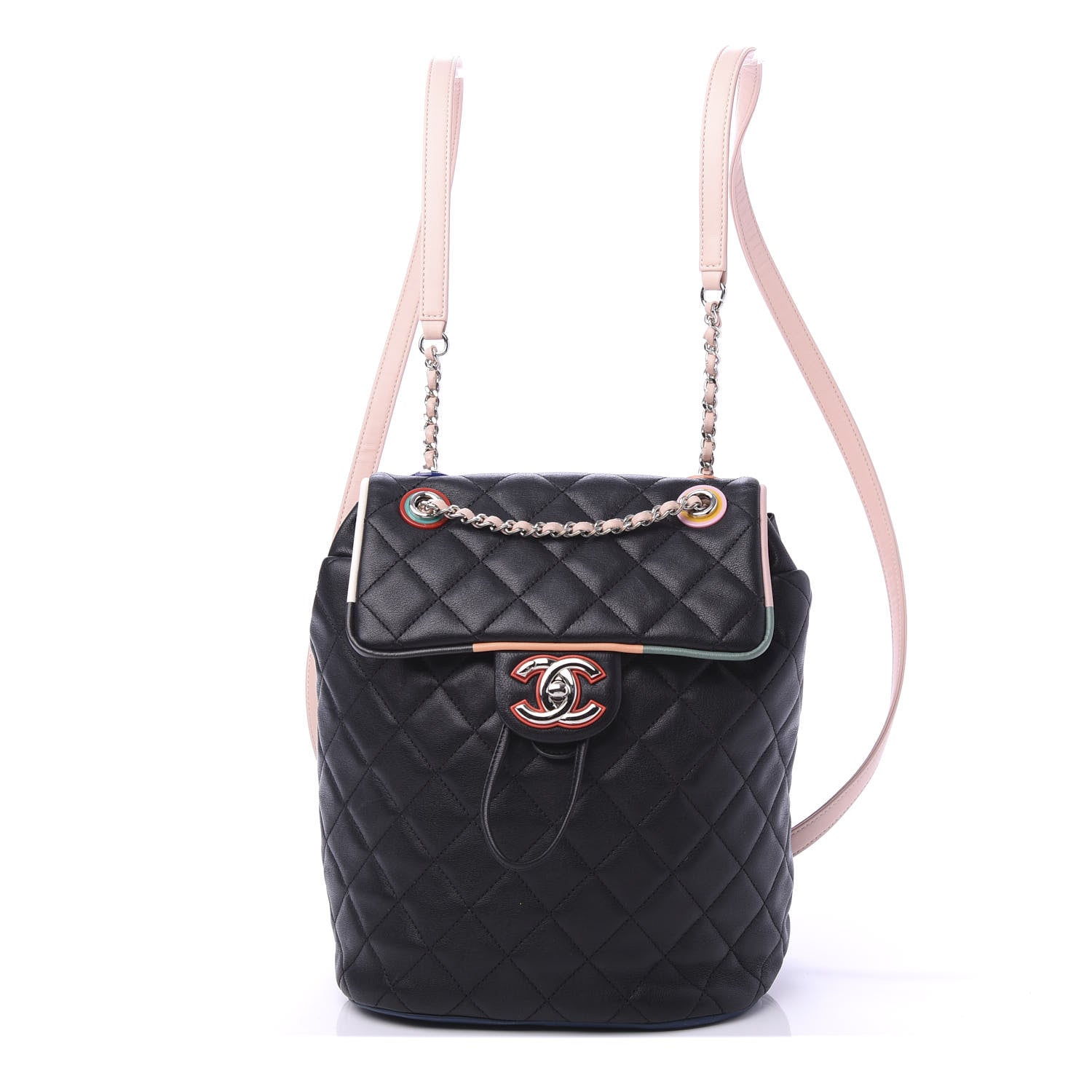 Chanel Lambskin Quilted Small Cuba Urban Spirit Backpack Black 1 of 11