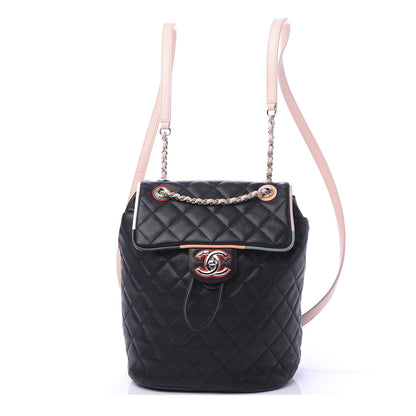 Chanel Lambskin Quilted Small Cuba Urban Spirit Backpack Black 1 of 11