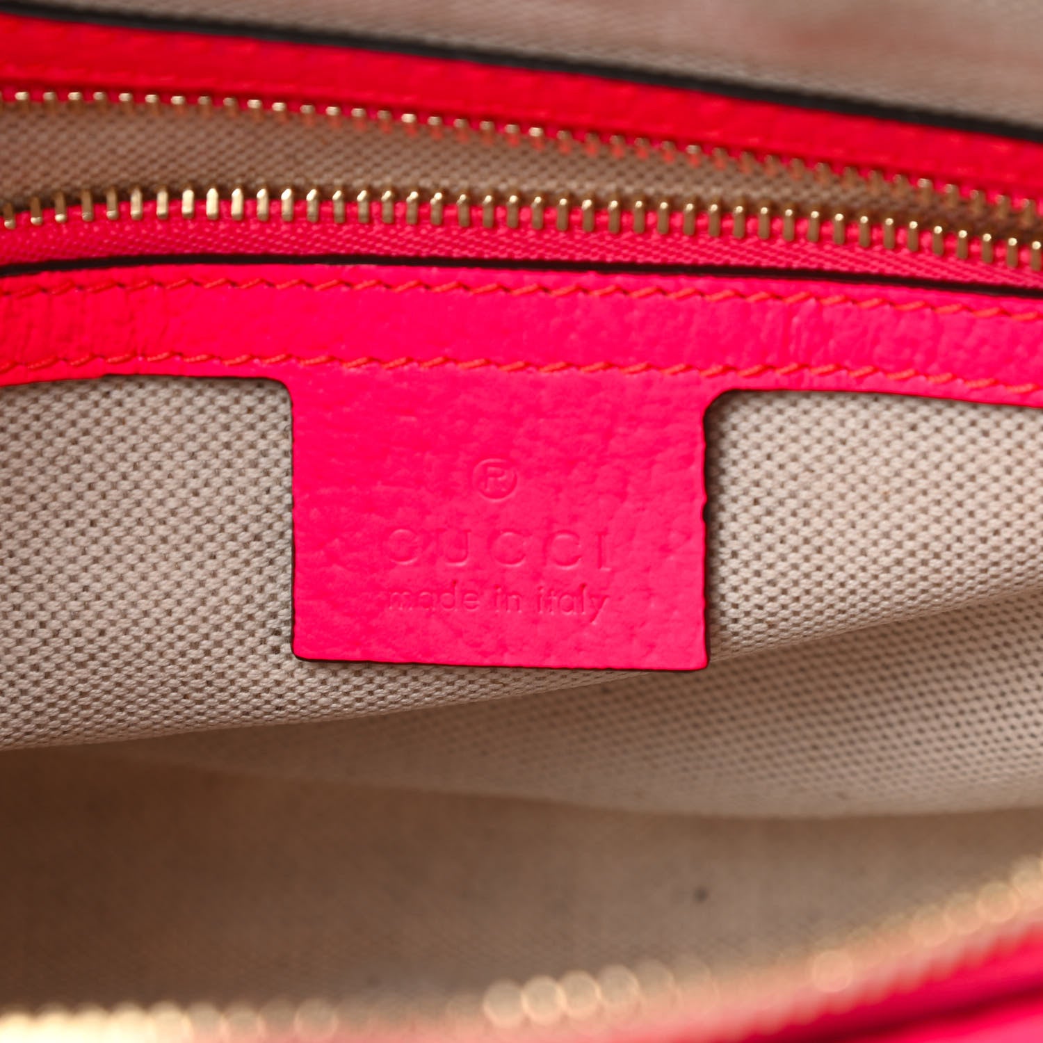 Gucci Canvas Flora Floral Shoulder Bag White Fuchsia Fluo 6 of 10