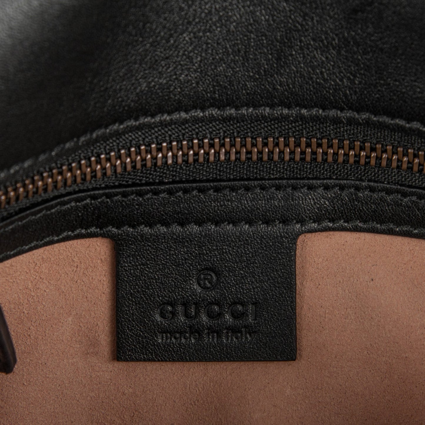 Calfskin Matelasse Small GG Marmont Shoulder Bag Black