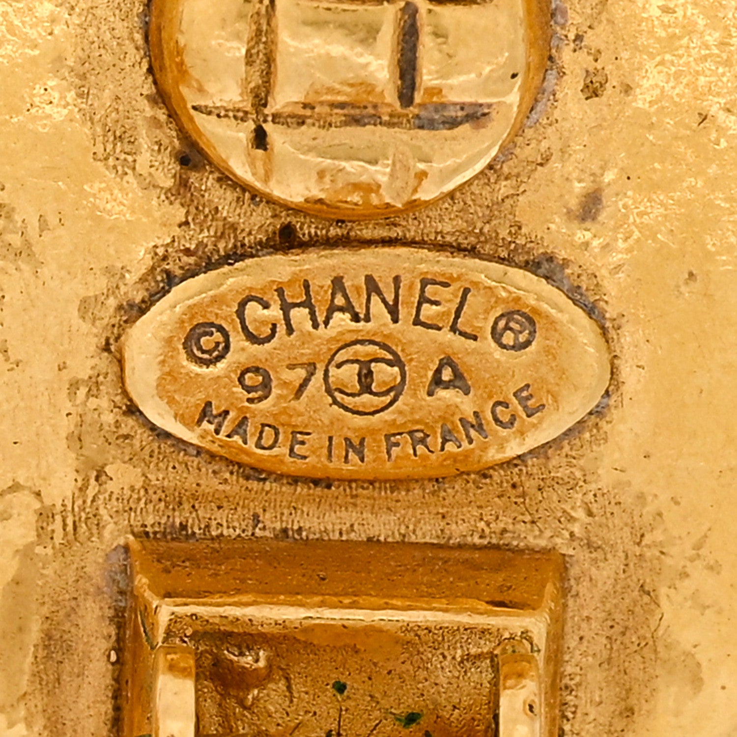 Chanel CC Drop Clip On Earrings Gold 4 of 5