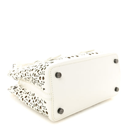 Alaia Calfskin Vienne Wave Mina 20 Bag Blanc Optique 4 of 10