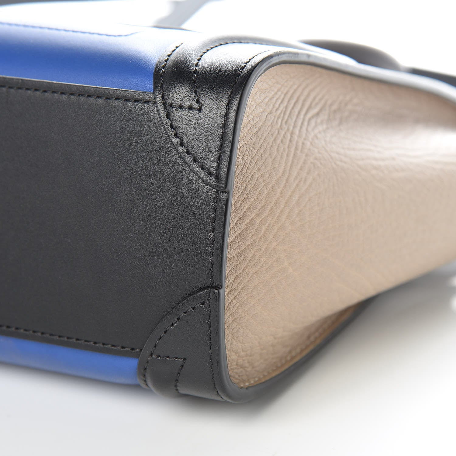 Celine Smooth Calfskin Bullhide Nano Tri-Color Luggage Indigo 14 of 14