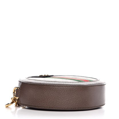 Gucci GG Supreme Monogram Web Mini Ophidia Round Shoulder Bag Brown 4 of 7