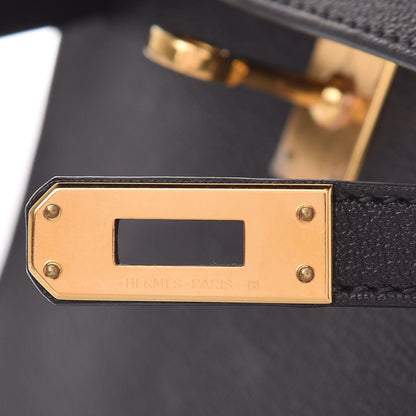Hermes Chevre Chandra Mini Kelly Sellier 20 Black 9 of 37