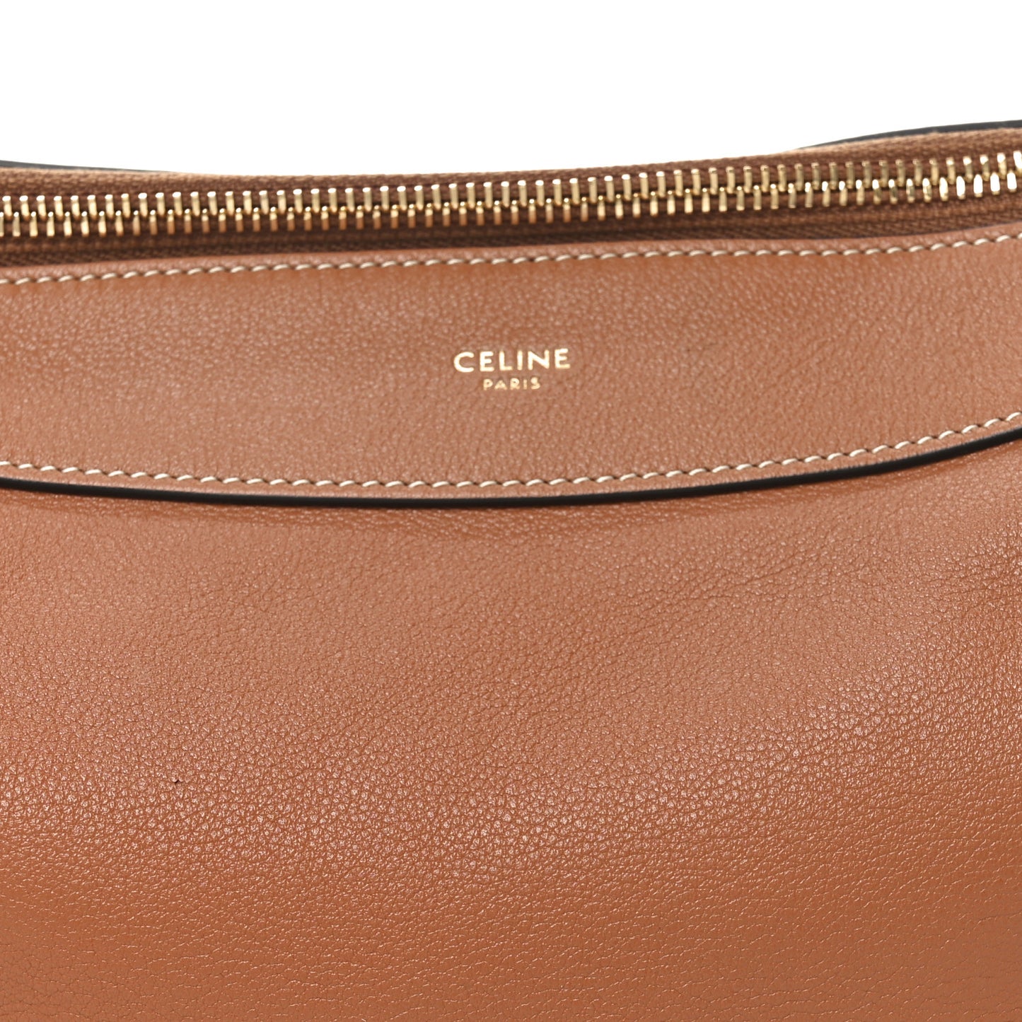 Supple Calfskin Medium Romy Shoulder Bag Tan