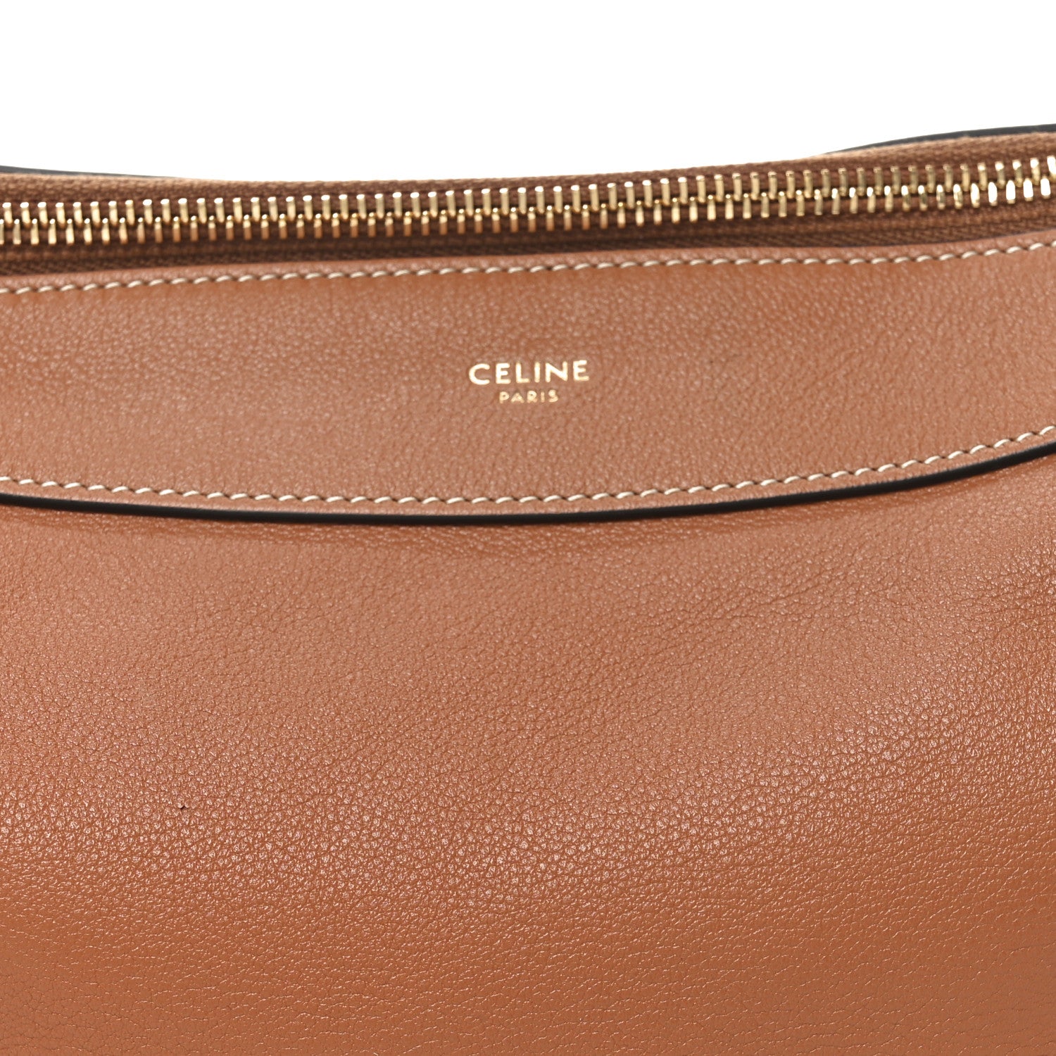 Celine Supple Calfskin Medium Romy Shoulder Bag Tan 9 of 11