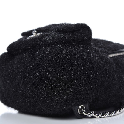 Chanel Lurex Knit Mini Pluto Glitter Backpack Black 7 of 10