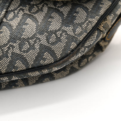 Christian Dior Monogram Saddle Bag Blue 17 of 18