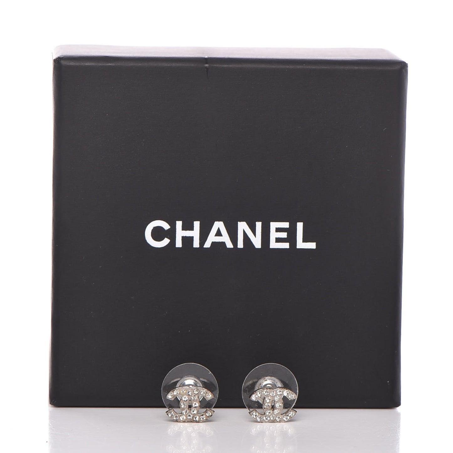 Crystal Mini Timeless CC Earrings Silver