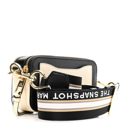 Marc Jacobs Saffiano Small Snapshot Camera Bag New Cloud White Multicolor 3 of 11
