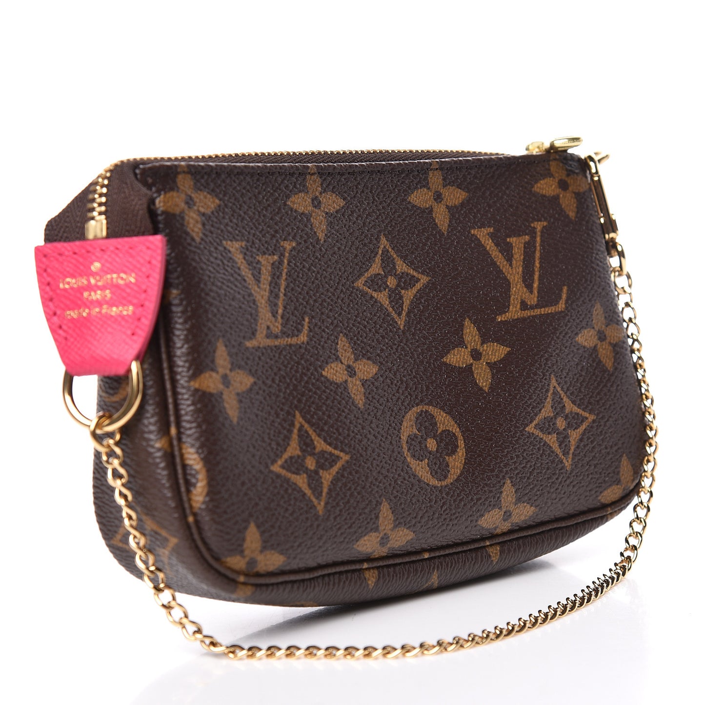 Monogram 2019 Christmas Animation Mini Courchevel Pochette Accessories Fuchsia