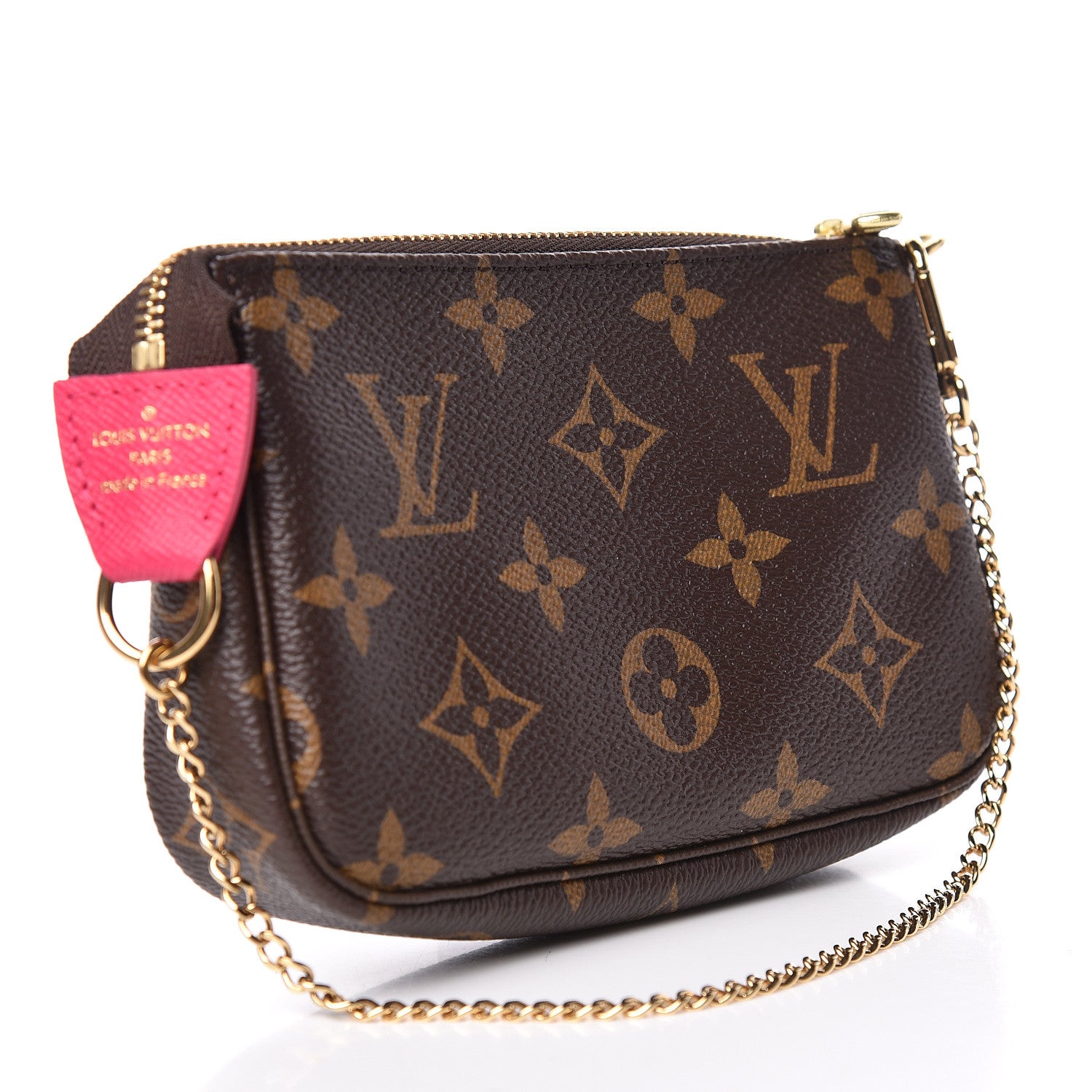 Louis Vuitton Monogram 2019 Christmas Animation Mini Courchevel Pochette Accessories Fuchsia 3 of 8