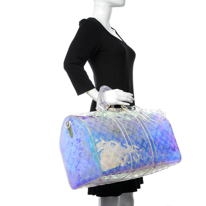 Louis Vuitton PVC Monogram Keepall Bandouliere 50 Iridescent Prism 3 of 10