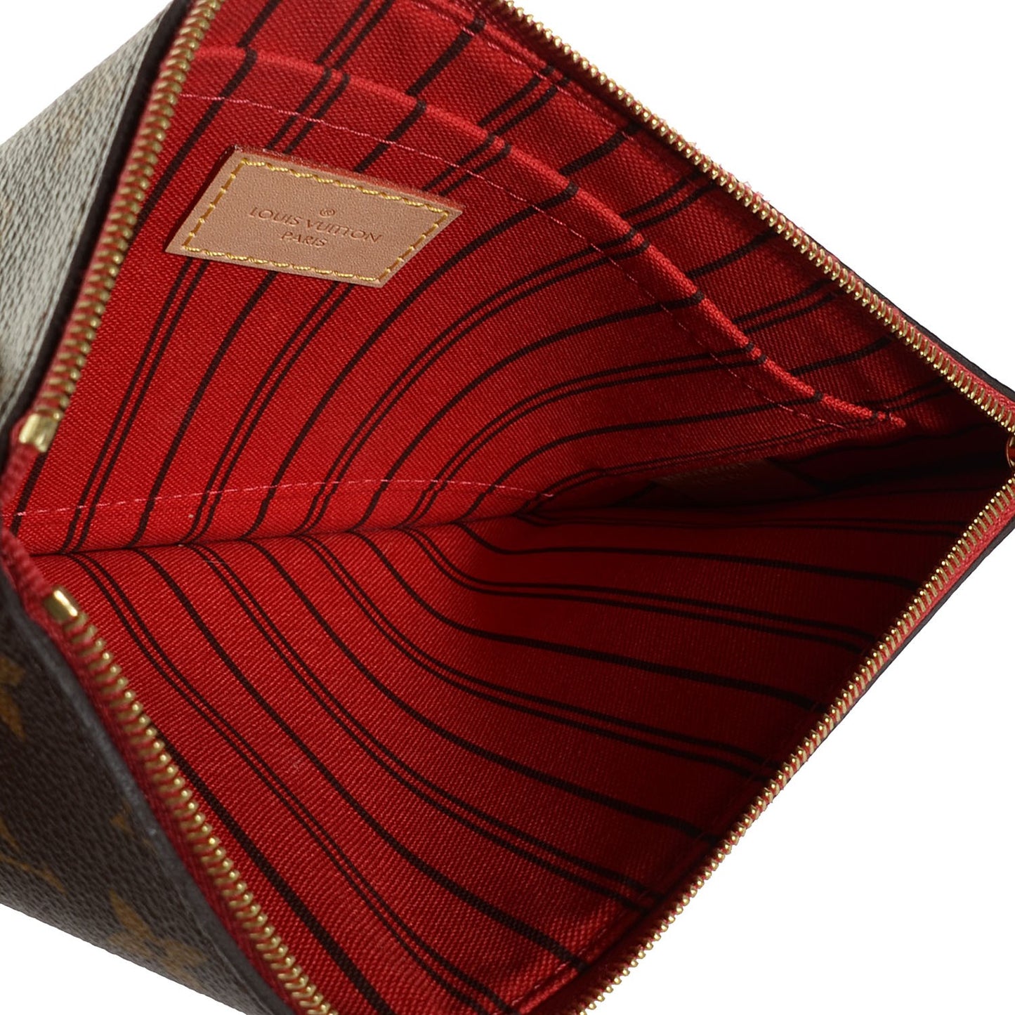 Monogram Neverfull MM GM Pochette Cherry
