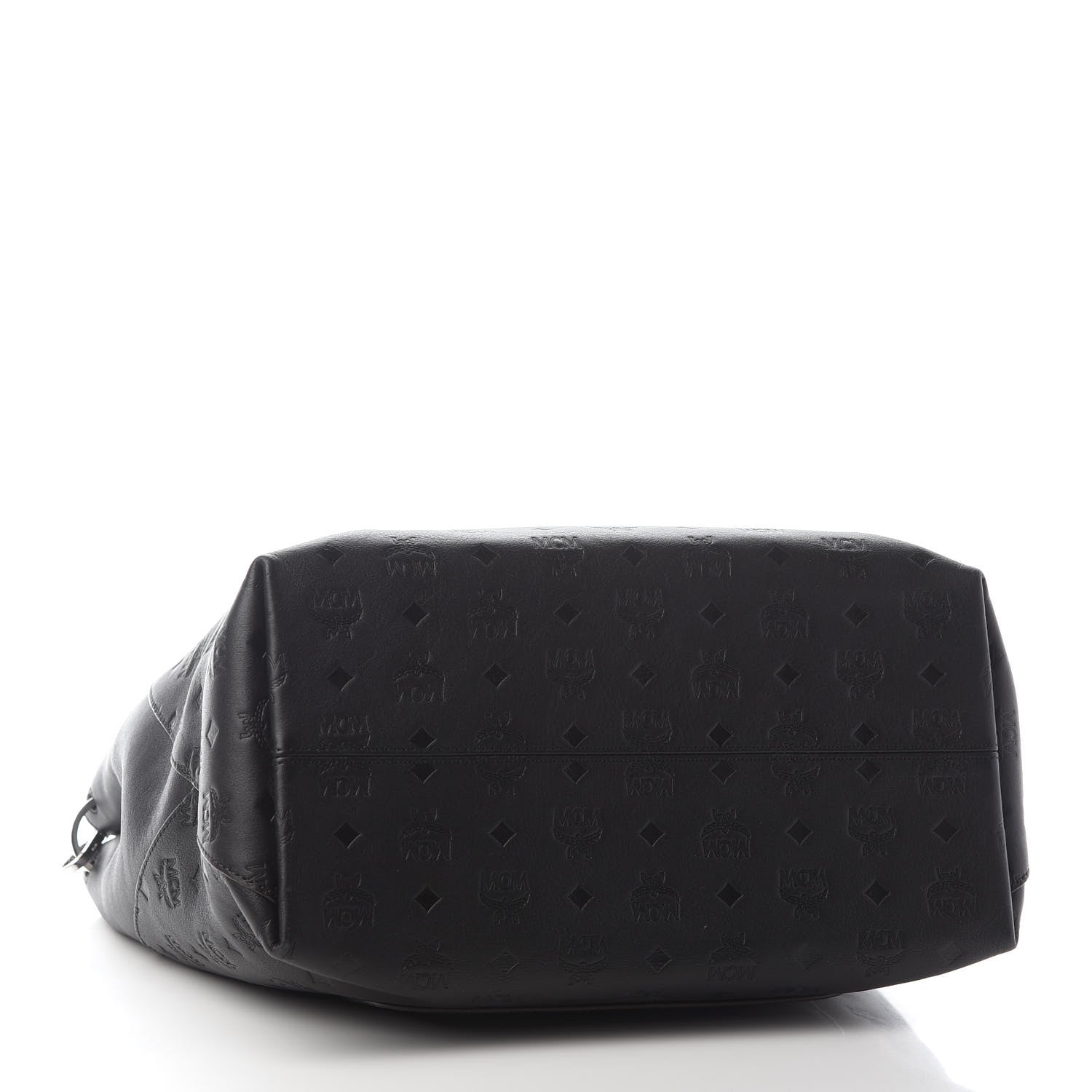MCM Calfskin Ottomar Monogram Large Klara Hobo Black 3 of 7