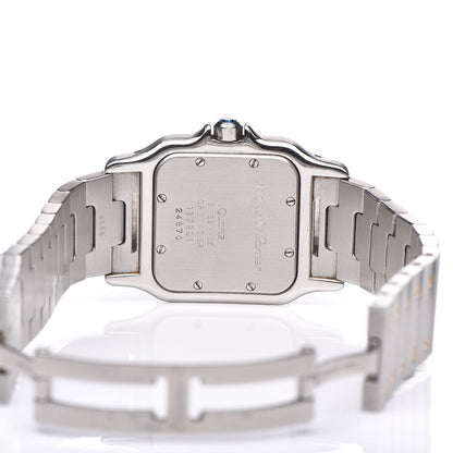 Cartier Stainless Steel 18K Yellow Gold 29mm Santos De Galbee Quartz Watch 5 of 7