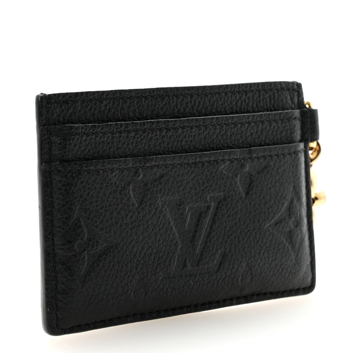Louis Vuitton Empreinte Monogram LV Charms Card Holder Black 3 of 7