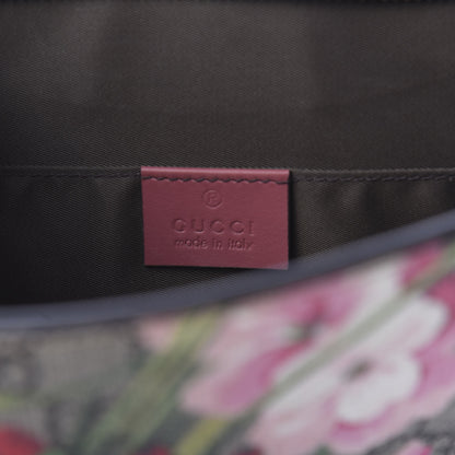 Gucci GG Supreme Monogram Blooms Large Cosmetic Case Beige Multicolor Dry Rose 6 of 9