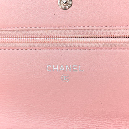 Chanel Caviar Timeless CC Wallet on Chain WOC Pink 6 of 12