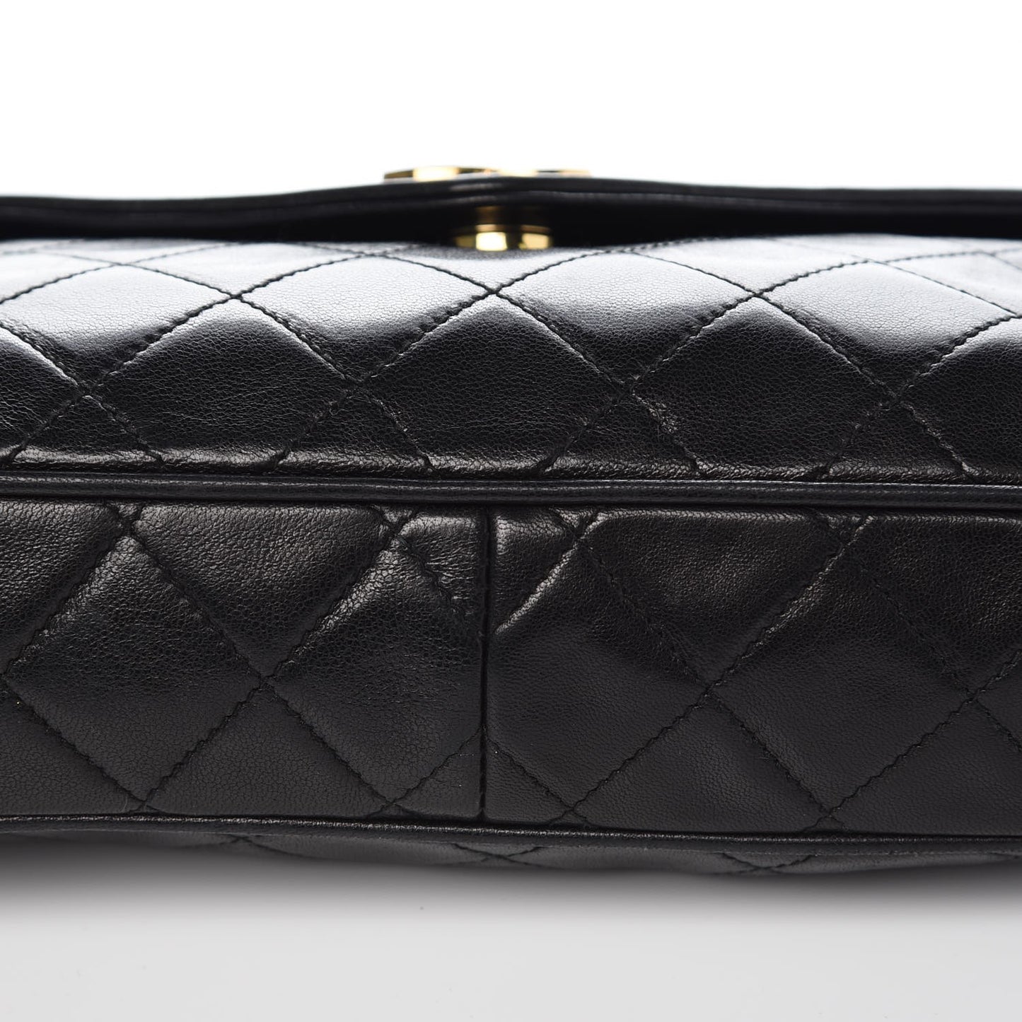 Lambskin Quilted Tassel Flap Black