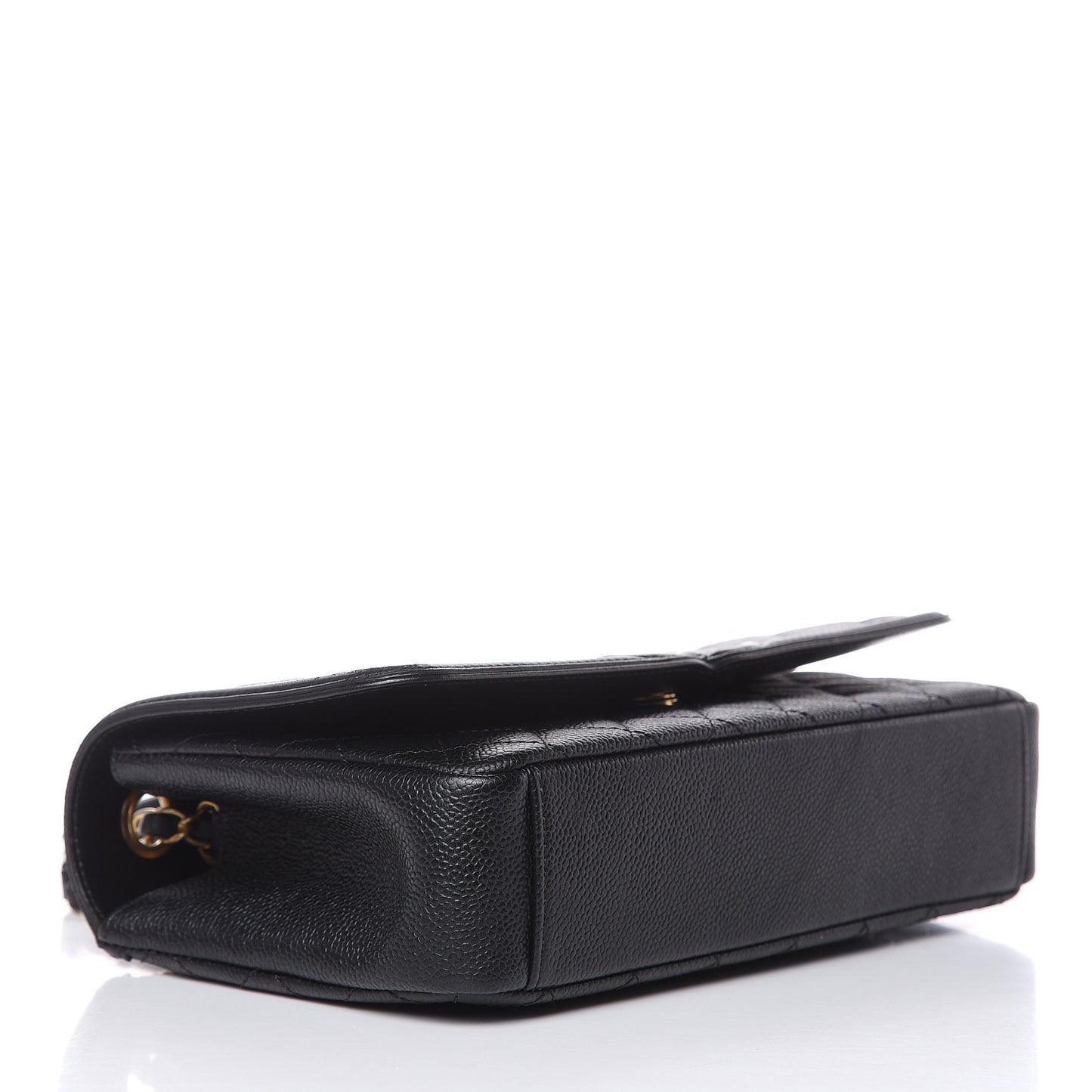Caviar Quilted Medium CC Filigree Flap Black