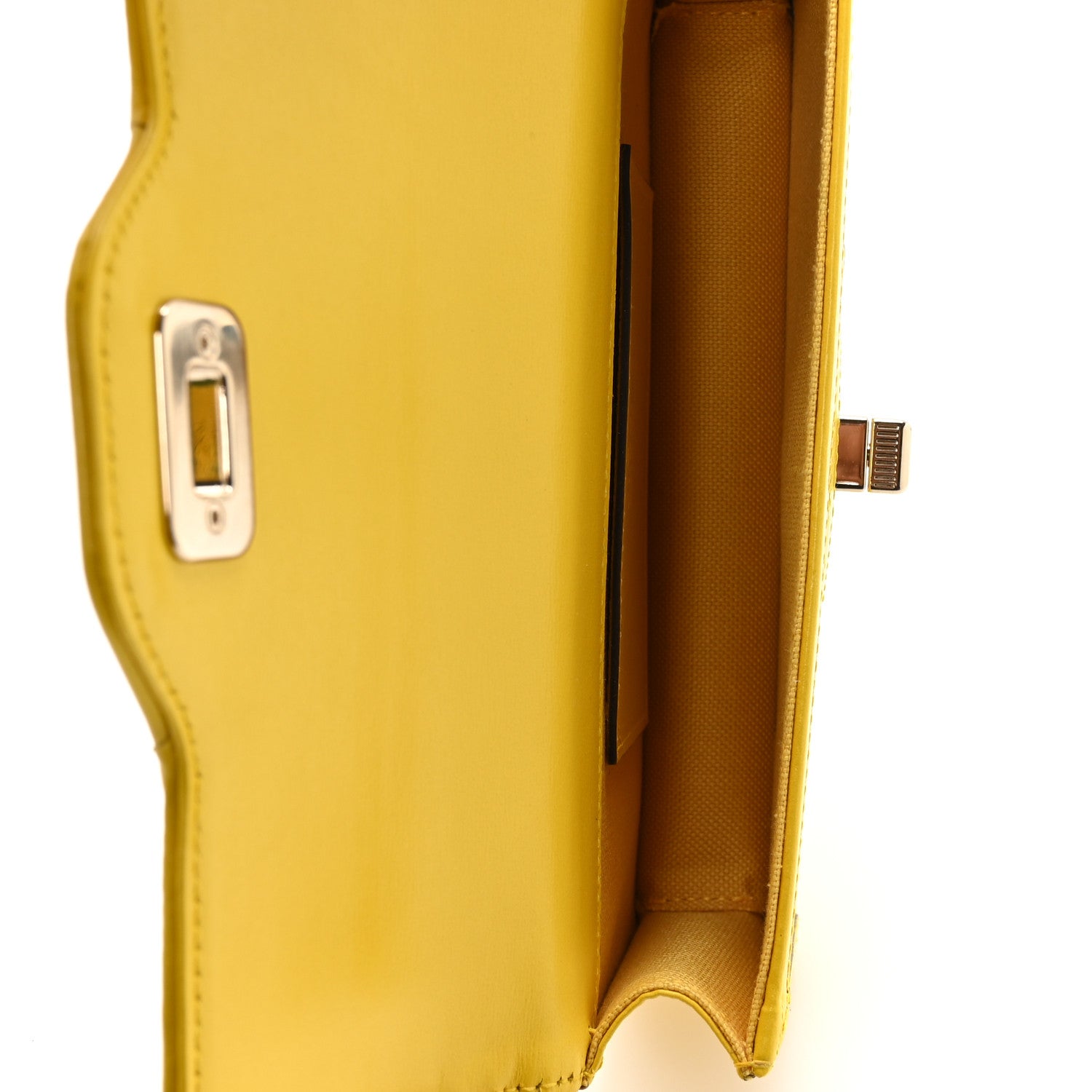Gucci GG Monogram Scratch Lux Calfskin Mini Luce Shoulder Bag Yellow 5 of 10