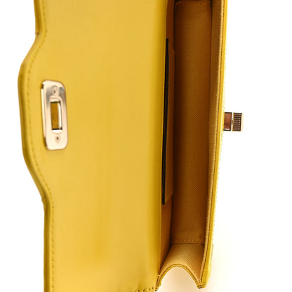 Gucci GG Monogram Scratch Lux Calfskin Mini Luce Shoulder Bag Yellow 5 of 10