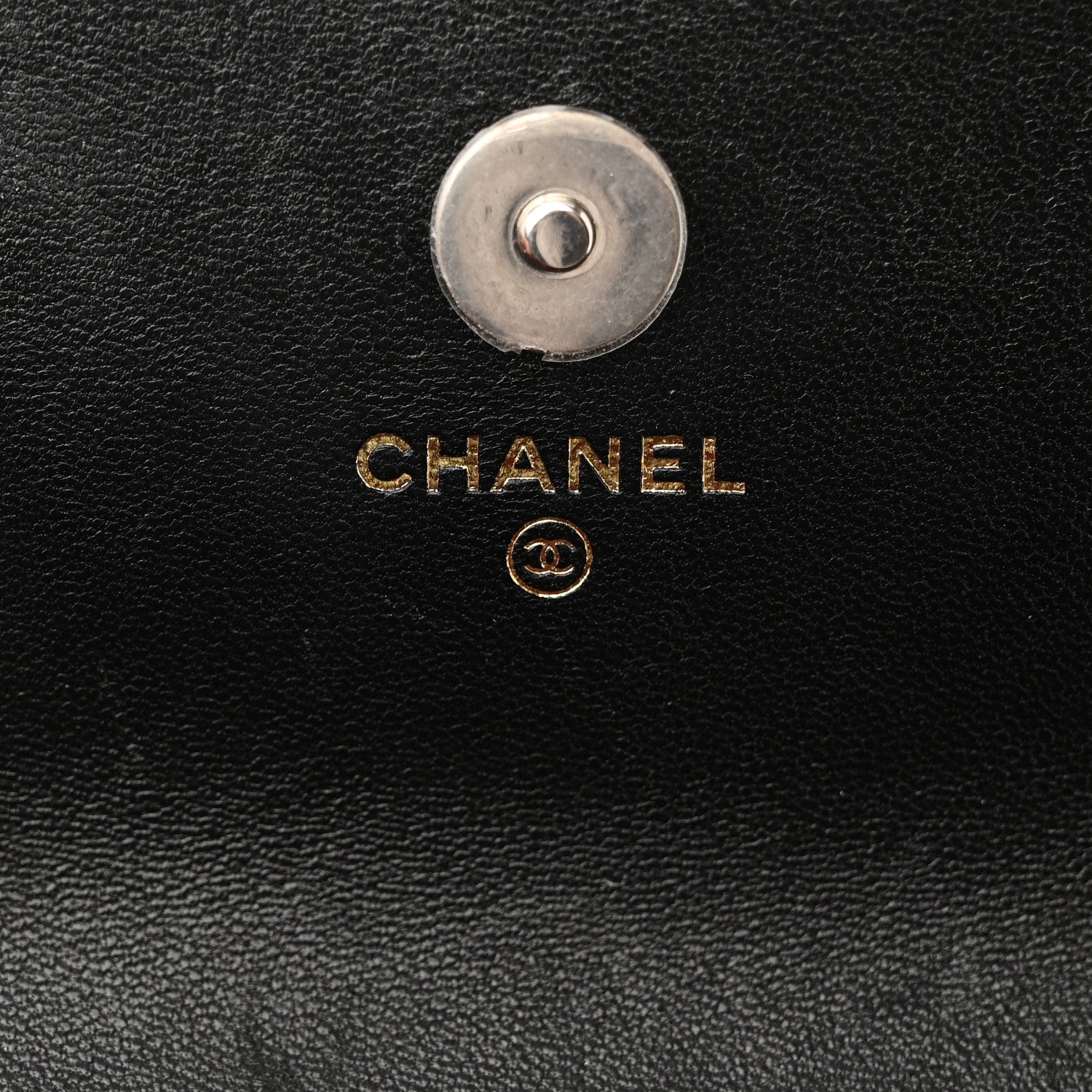 Chanel Lambskin Quilted Chanel 19 Flap Phone Holder With Chain Black 4 of 9