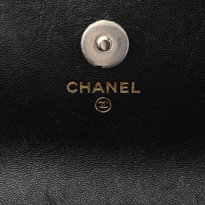 Chanel Lambskin Quilted Chanel 19 Flap Phone Holder With Chain Black 4 of 9