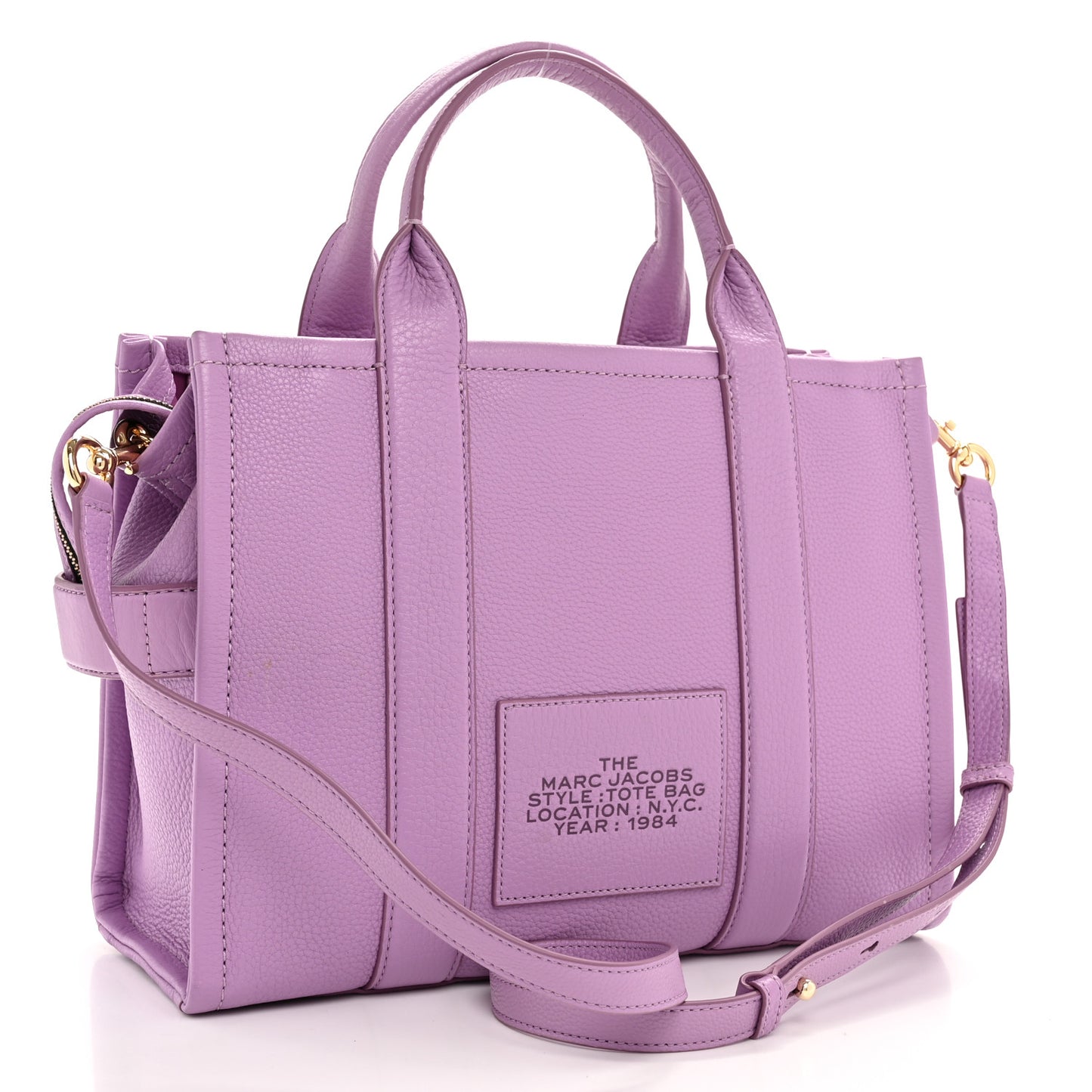 Grained Calfskin Medium The Tote Bag Regal Orchid