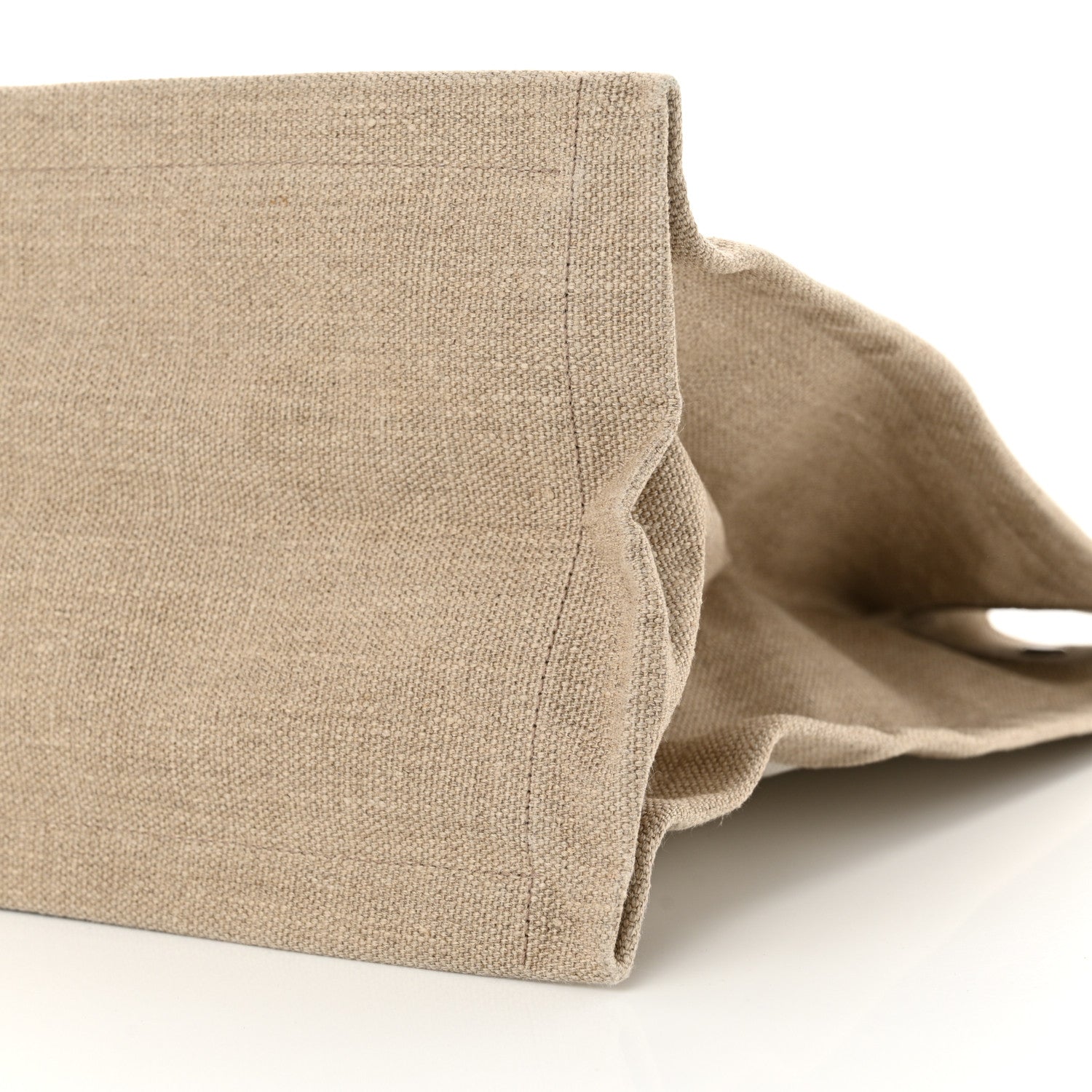 Saint Laurent Linen Calfskin Rive Gauche Tote Optic White 10 of 12