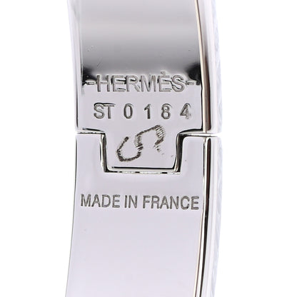 Hermes Enamel Narrow Clic Clac H Bracelet PM Hibiscus 4 of 4