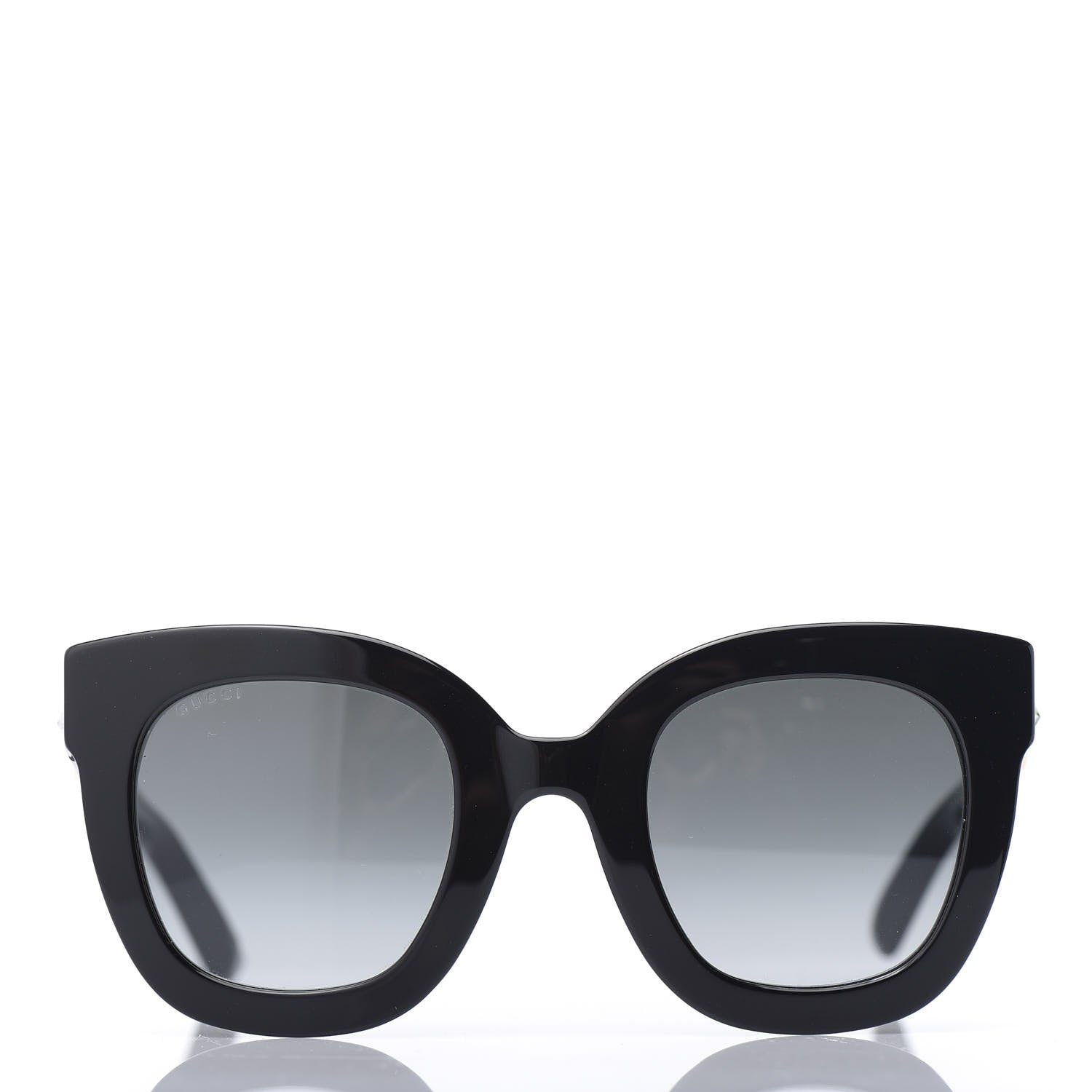 Gucci Round Frame Star Sunglasses GG0208S Black 2 of 8