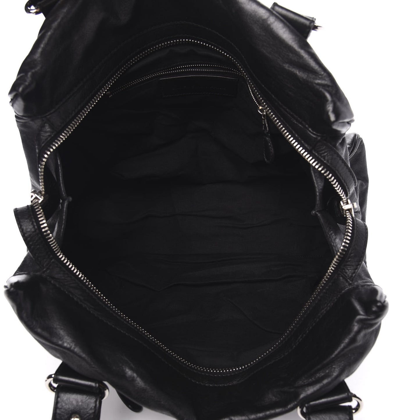 Agneau Giant 21 Silver Hardware Mid Day Black