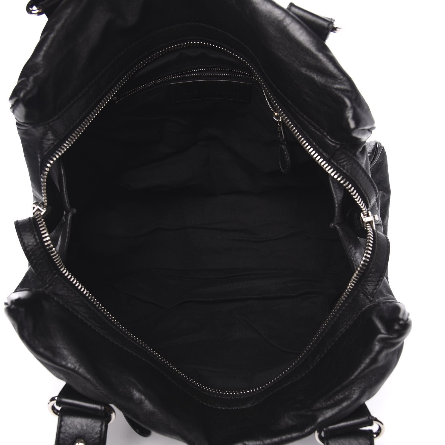 Balenciaga Agneau Giant 21 Silver Hardware Mid Day Black 5 of 10