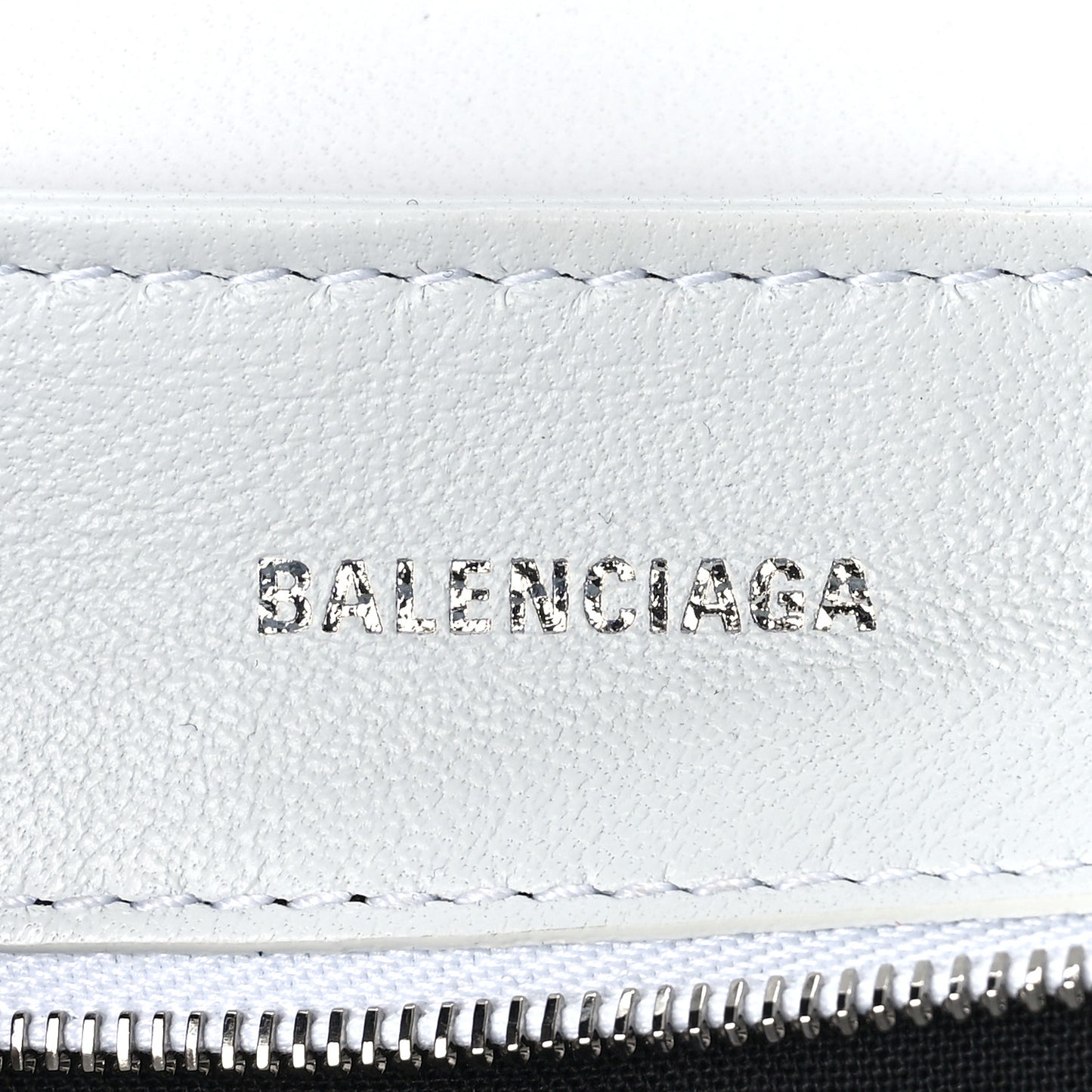 Nappa BB Monogram Embossed Medium Triplet Bag White