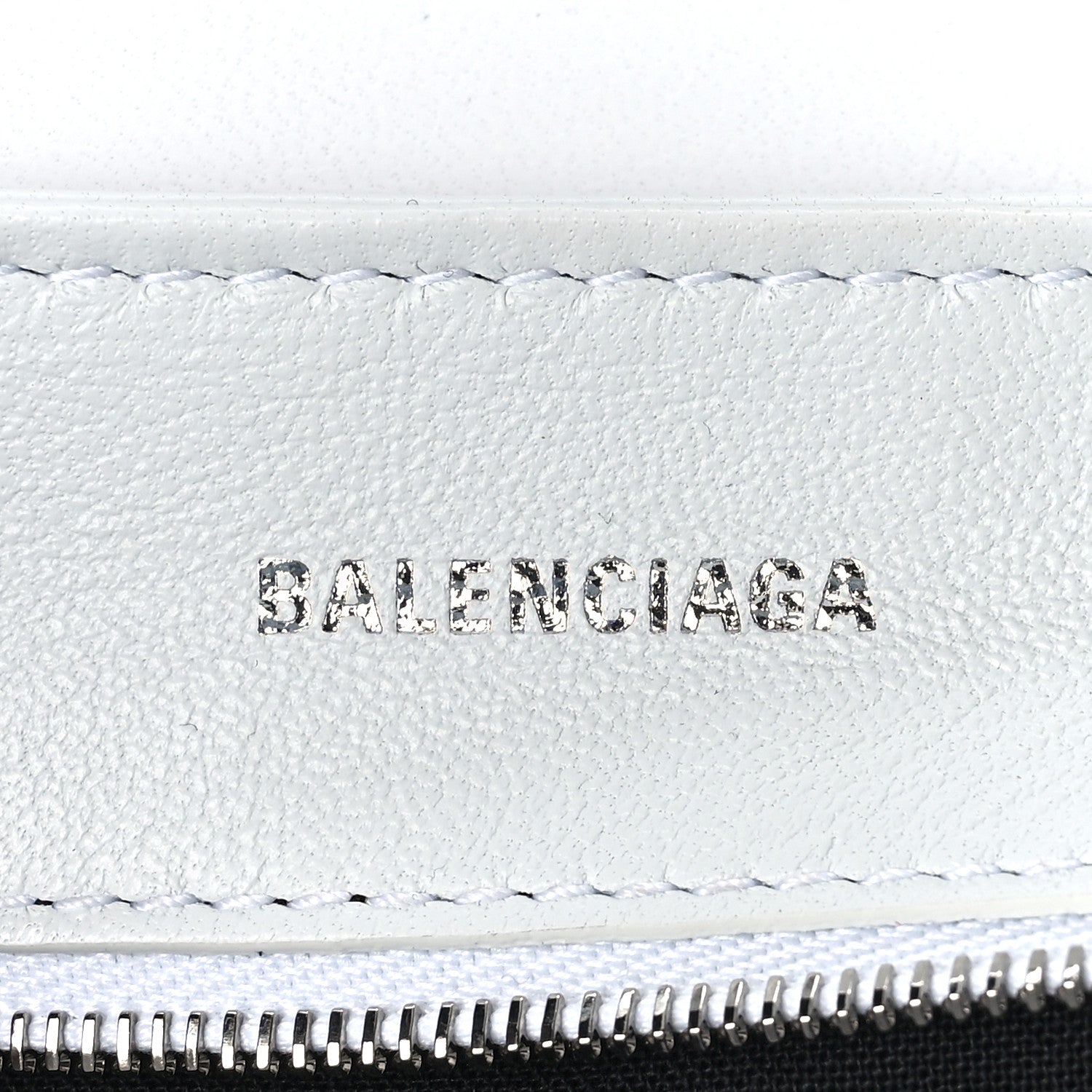 Balenciaga Nappa BB Monogram Embossed Medium Triplet Bag White 7 of 11